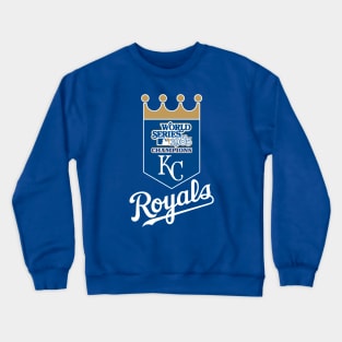 Kansas City Royals 1985 World Series Champs - White Font Crewneck Sweatshirt